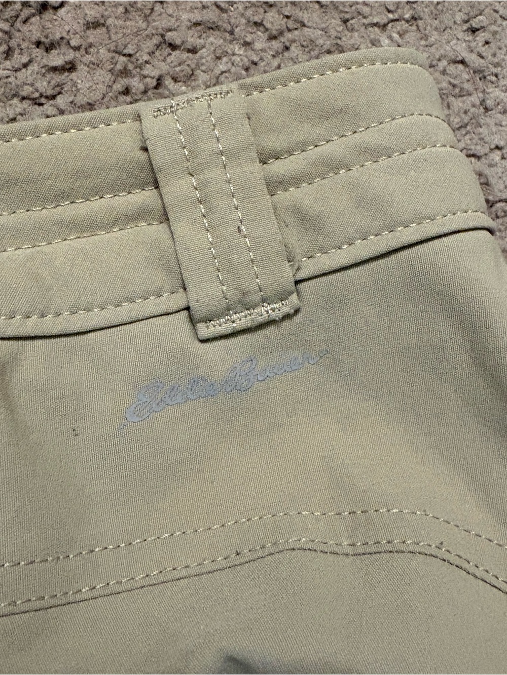 Eddie Bauer Women’s 16 Fleece Lined Hiking Pants Khaki Outdoor Travel gorpcore - Picture 7 of 7